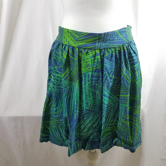 Banana Republic Palm Green Skirt 12 - Picture 1 of 11
